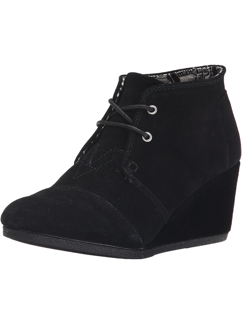 Black Suede Desert Wedge boot